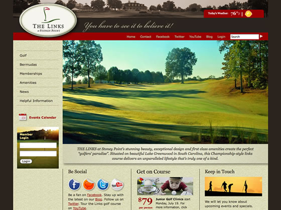 The Links at Stoney Point website